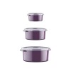 Hermia Storage Box Set (12 Pieces) SILPUR12-512 Purple