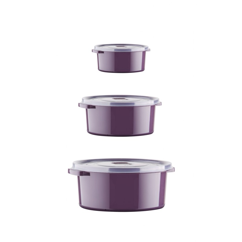 Hermia Storage Box Set (12 Pieces) SILPUR12-512 Purple