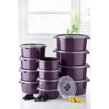 Storage Box Set (12 Pieces) SILPUR12-512 Purple