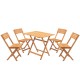 Garden Table & Chairs Set (5 Pieces) My004 Brown