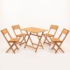 Garden Table & Chairs Set (5 Pieces) My004 Brown