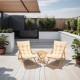 Garden Table & Chairs Set (3 Pieces) My005 Brown
Cream