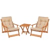 Garden Table & Chairs Set (3 Pieces) My007 Brown
Cream
