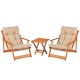 Garden Table & Chairs Set (3 Pieces) My007 Brown
Cream