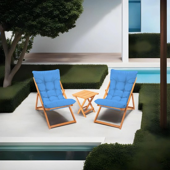 Garden Table & Chairs Set (3 Pieces) My005 - Blue Blue
Natural Garden Table & Chairs Set (3 Pieces) My005 - Blue Blue
Natural