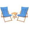 Garden Table & Chairs Set (3 Pieces) My005 - Blue Blue
Natural