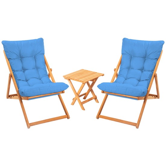 Garden Table & Chairs Set (3 Pieces) My005 - Blue Blue
Natural Garden Table & Chairs Set (3 Pieces) My005 - Blue Blue
Natural