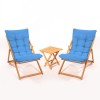 Garden Table & Chairs Set (3 Pieces) My005 - Blue Blue
Natural