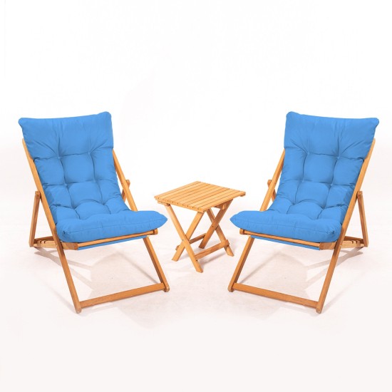 Garden Table & Chairs Set (3 Pieces) My005 - Blue Blue
Natural Garden Table & Chairs Set (3 Pieces) My005 - Blue Blue
Natural