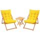Garden Table & Chairs Set (3 Pieces) My005 - Yellow Yellow
Natural