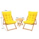 Garden Table & Chairs Set (3 Pieces) My005 - Yellow Yellow
Natural