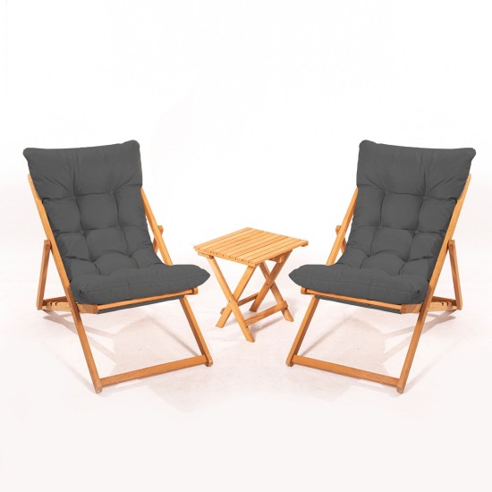 Garden Table & Chairs Set (3 Pieces) My005 - Grey Grey
Natural Garden Table & Chairs Set (3 Pieces) My005 - Grey Grey
Natural