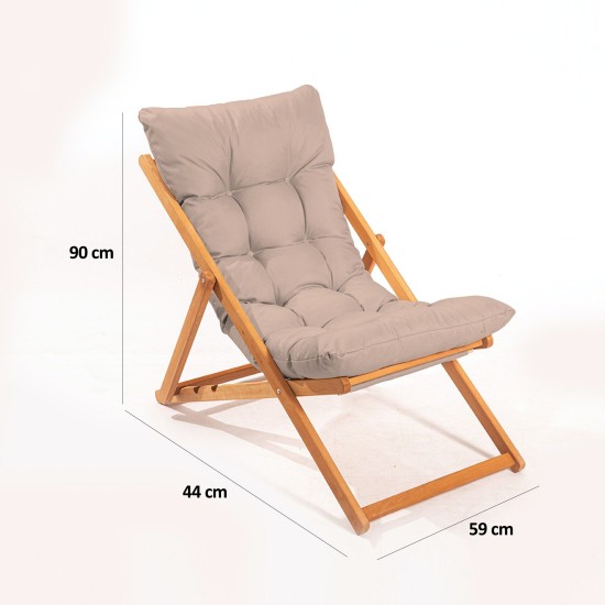 Garden Table & Chairs Set (3 Pieces) My005 - Brown Brown
Natural