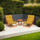 Garden Table & Chairs Set (3 Pieces) My007 - Yellow Yellow
Natural