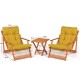Garden Table & Chairs Set (3 Pieces) My007 - Yellow Yellow
Natural
