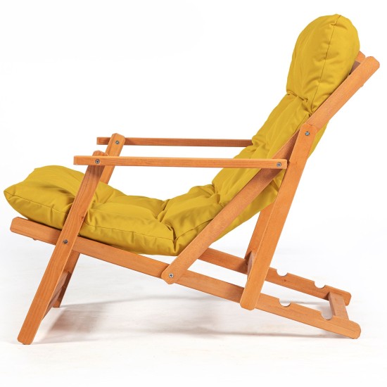 Garden Table & Chairs Set (3 Pieces) My007 - Yellow Yellow
Natural
