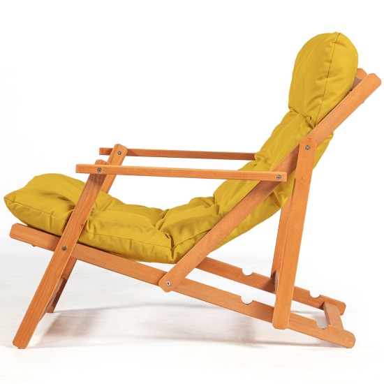 Garden Table & Chairs Set (3 Pieces) My007 - Yellow Yellow
Natural