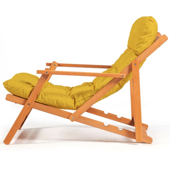 Garden Table & Chairs Set (3 Pieces) My007 - Yellow Yellow
Natural
