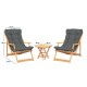 Garden Table & Chairs Set (3 Pieces) My007 - Grey Grey
Natural