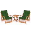 Garden Table & Chairs Set (3 Pieces) My007 - Green Green 
Natural