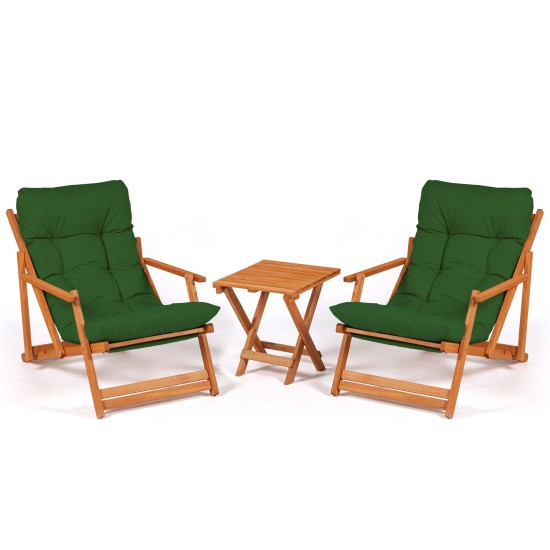 Garden Table & Chairs Set (3 Pieces) My007 - Green Green
Natural Garden Table & Chairs Set (3 Pieces) My007 - Green Green
Natural