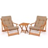 Garden Table & Chairs Set (3 Pieces) My007 - Brown Brown
Natural