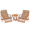 Garden Table & Chairs Set (3 Pieces) My007 - Brown Brown
Natural