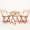 Garden Table & Chairs Set (3 Pieces) My001A Natural
Cream