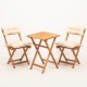 Garden Table & Chairs Set (3 Pieces) My001A Natural
Cream