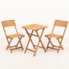 Garden Table & Chairs Set (3 Pieces) My001A Natural
Cream