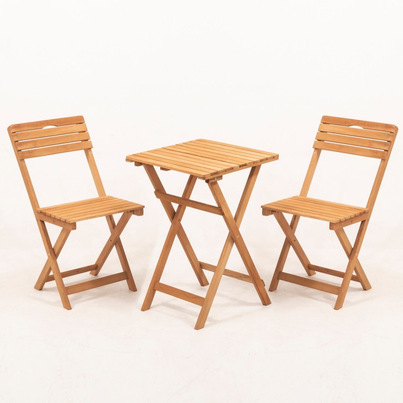 Garden Table & Chairs Set (3 Pieces) My001A Natural
Cream