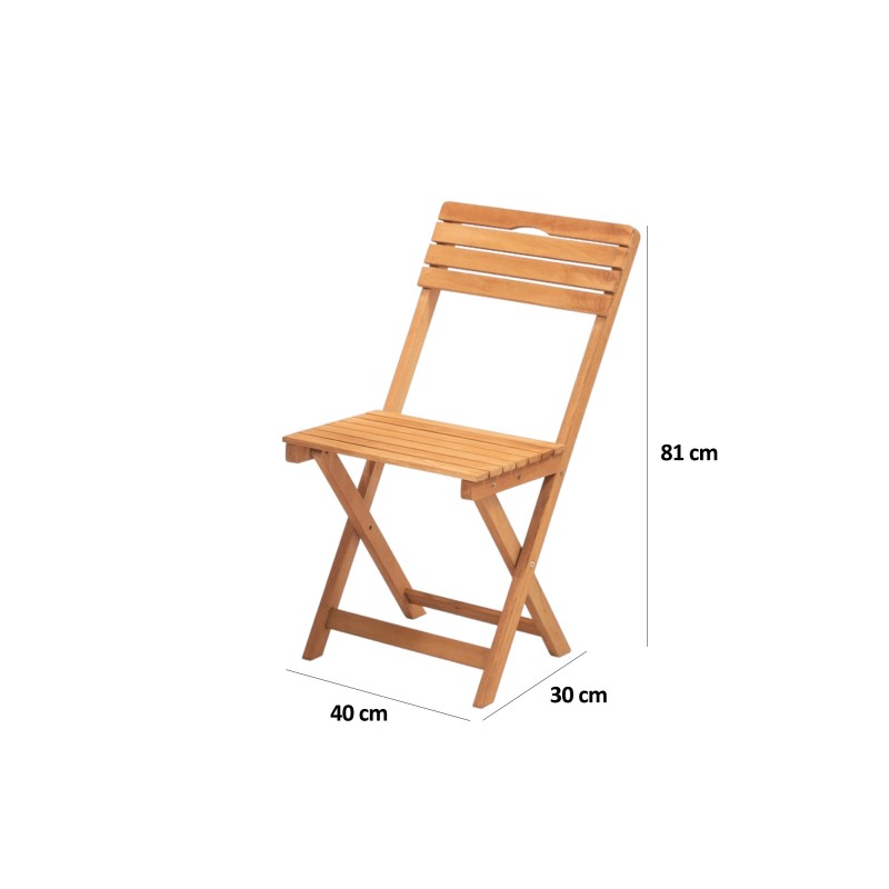 Garden Table & Chairs Set (3 Pieces) My001A Natural
Cream