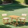 Garden Table & Chairs Set (3 Pieces) My003A Natural
Cream
