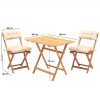 Garden Table & Chairs Set (3 Pieces) My003A Natural
Cream