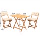 Garden Table & Chairs Set (3 Pieces) My003A Natural
Cream
