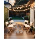 Garden Table & Chairs Set (5 Pieces) My004A Natural
Cream