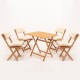 Garden Table & Chairs Set (5 Pieces) My004A Natural
Cream