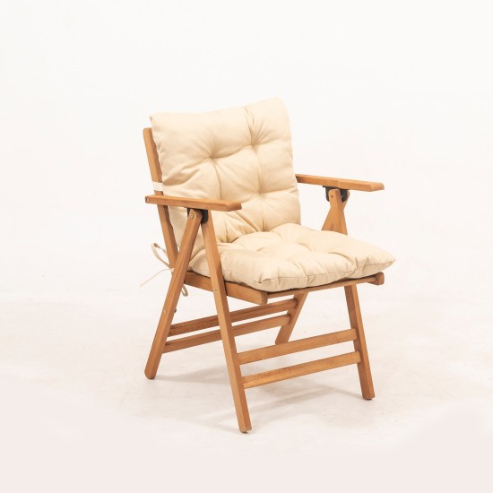 Garden Table & Chairs Set (3 Pieces) My025 Natural
Cream