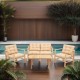Garden Table & Chairs Set (4 Pieces) My028 Natural
Cream
