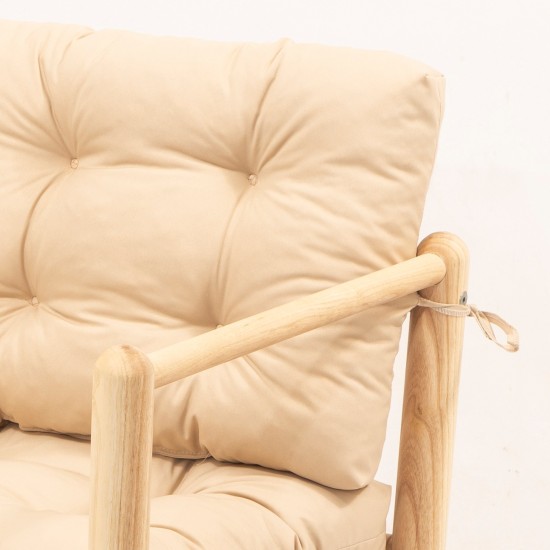 Garden Table & Chairs Set (4 Pieces) My028 Natural
Cream