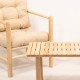 Garden Table & Chairs Set (4 Pieces) My028 Natural
Cream