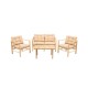 Garden Table & Chairs Set (4 Pieces) My028 Natural
Cream