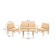 Garden Table & Chairs Set (4 Pieces) My028 Natural
Cream