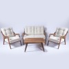 Garden Table & Chairs Set (4 Pieces) MYC01 Cream