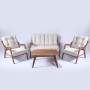 Garden Table & Chairs Set (4 Pieces) MYC01 Cream