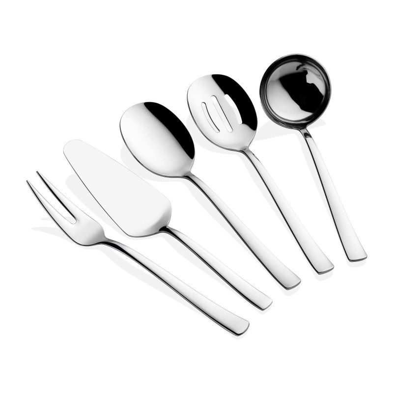 Service Set (5 Pieces) Ella - Silver Silver