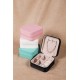 PU Leather Jewellery Box White White Aberto Design PU Leather Jewellery Box White White
