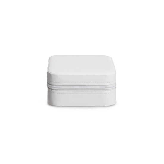 PU Leather Jewellery Box White White Aberto Design PU Leather Jewellery Box White White