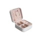 PU Leather Jewellery Box White White Aberto Design PU Leather Jewellery Box White White