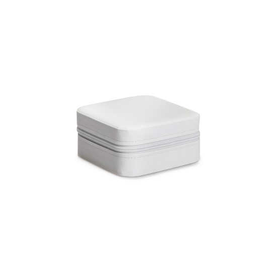 PU Leather Jewellery Box White White Aberto Design PU Leather Jewellery Box White White